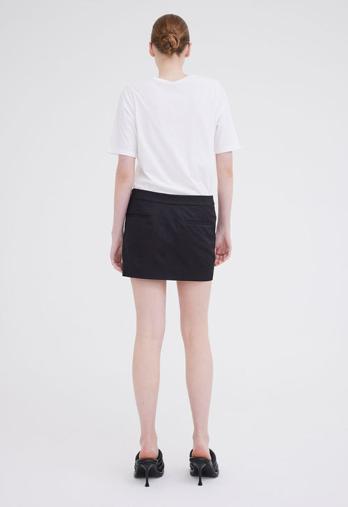 Jac+Jack Pippa Cotton Mini Skirt - Black